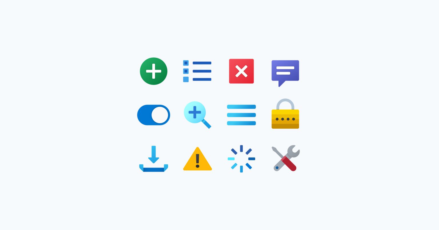 ui fluent icons