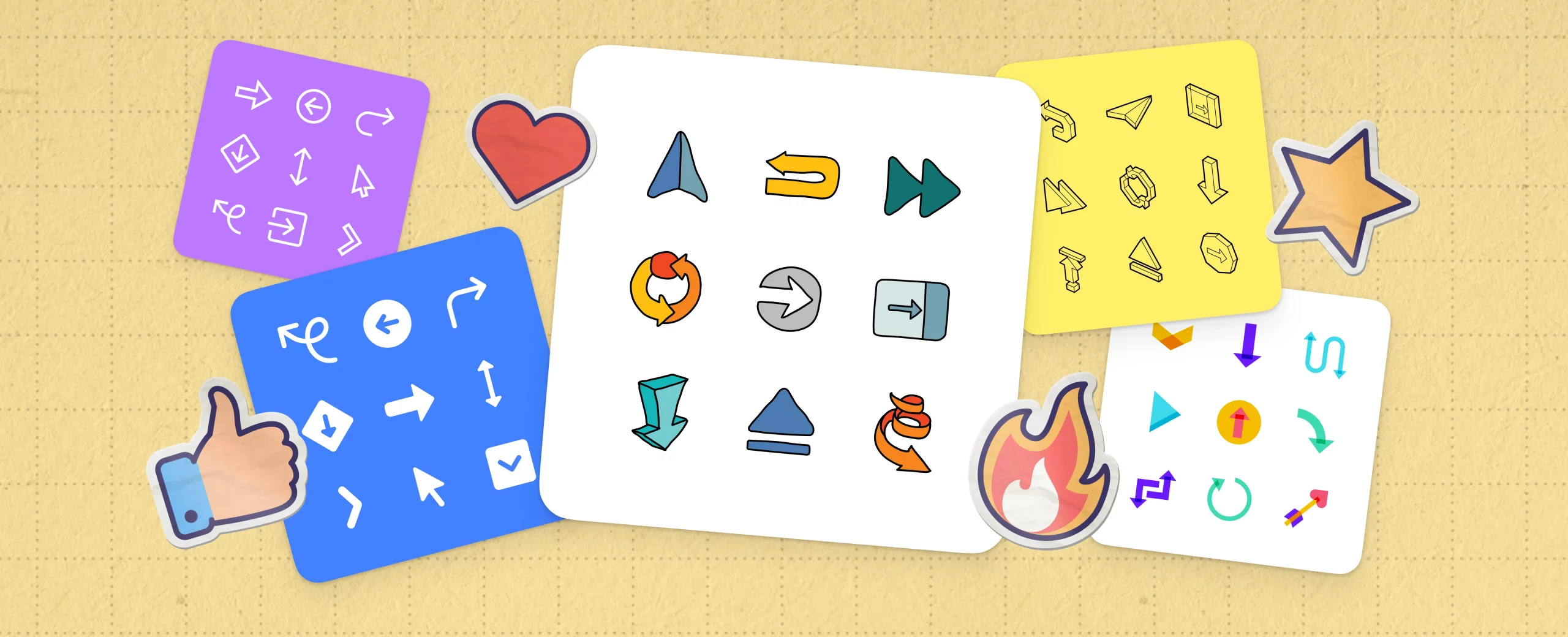 Arrow icons: style ideas and examples of use cases